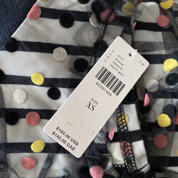 Anthropologie Maeve Contrast Dotted Tank - Picture 7 of 7